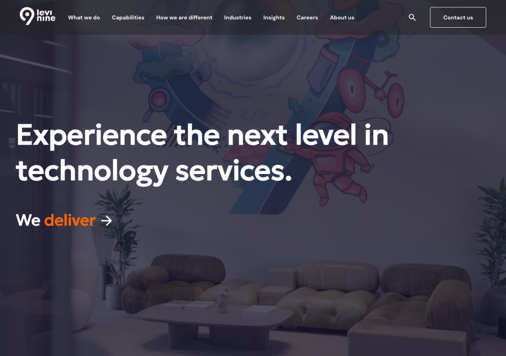Levi9 Technology Services website