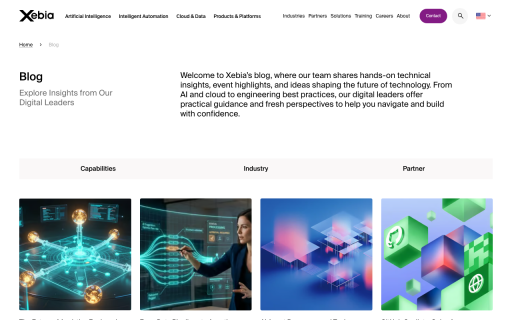 Xebia website