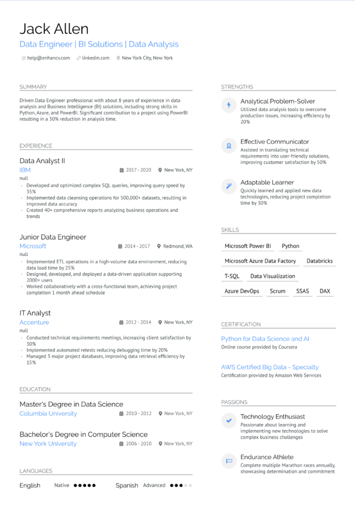 mid-level data engineer, batch and streaming resume